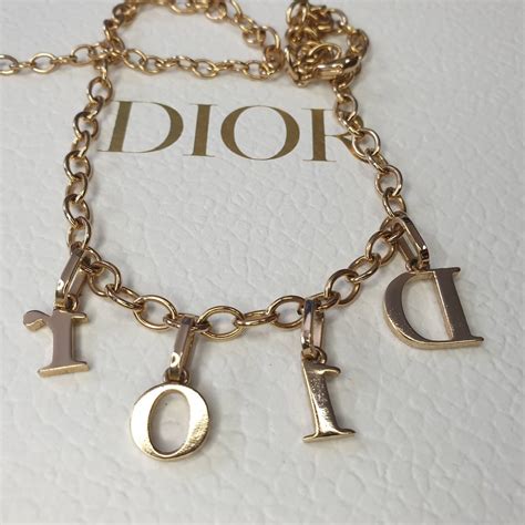 cheap dior necklace|dior letters necklace value.